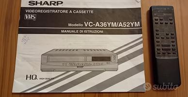 Telecomando+libretto istr. videoregistratore Sharp