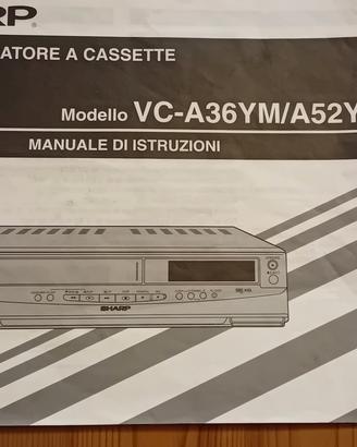 Telecomando+libretto istr. videoregistratore Sharp