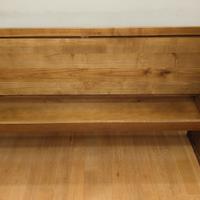 Panca vintage in legno massello colore rovere