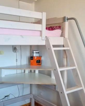 Cameretta Flexa struttura+3 materassi+ lampada