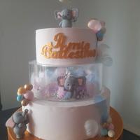 Torta finta battesimo