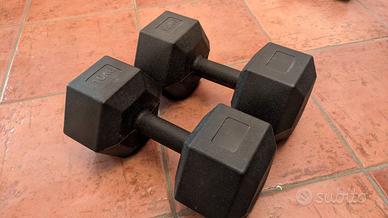 Coppia manubri esagonali 2x10kg - totale 20 kg