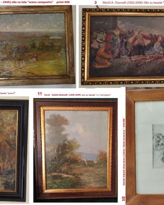 Dipinti autori primi anni 900