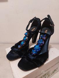 Scarpe con tacco Donna Miu Miu Vellutto Cristalli 
