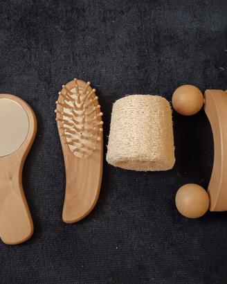 set Loreal. spazzola di legno. 