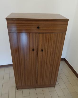 Scarpiera vintage in legno