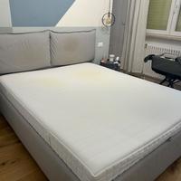 Letto contenitore matrimoniale Ikea con materasso