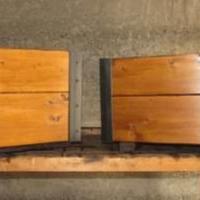 Fioriere in legno e metallo