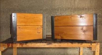 Fioriere in legno e metallo