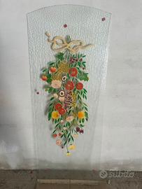 Specchio da porta dipinto  a mano