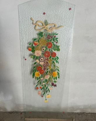 Specchio da porta dipinto  a mano