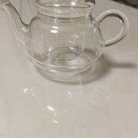 Teiera in vetro trasparente