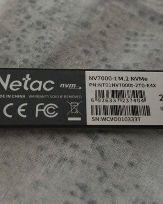 SSD Netac NV7000-t M.2 NVMe 2TB PS5 PC NOTEBOOK