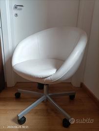 Sedia Girevole IKEA SKRUVSTA Ysane Bianco - Buone 