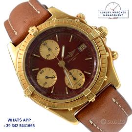 BREITLING Chronomat 81950 Burgundy dial gold  1980