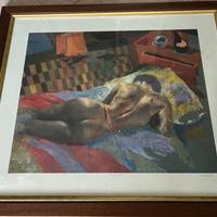 Ugo attardi litografia quadro