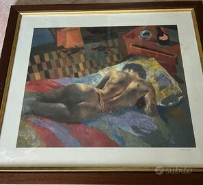 Ugo attardi litografia quadro