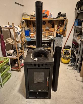 Stufa a legno ventilata