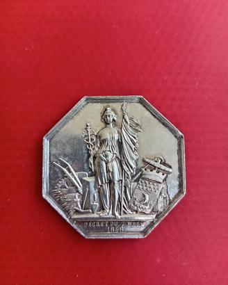 medaglia ottagonale francese  "VILLE DE PARIS" 