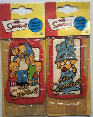Deodoranti da auto the simpsons anno 1999 sigillat