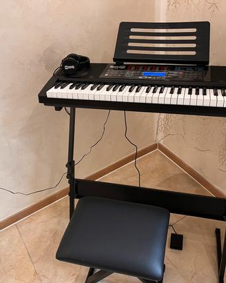 tastiera pianoforte 61 tasti con accesori nuova
