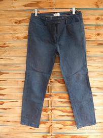 prada pantalone donna trouser navy milano sail vel