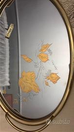 Elegante Vassoio Ovale "Elegant Oro Gioiel"