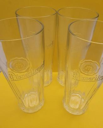 Set 4 bicchieri birra Pilsner Urquell 0,5 L