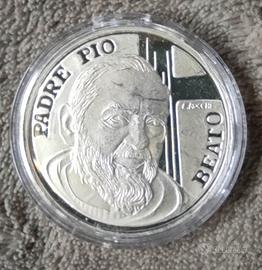 Medaglia argento Padre Pio Anno Santo 2000