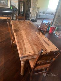 Tavolo da soggiorno etnico provenienza bali