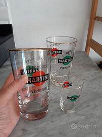 Set bicchieri pubblicitari Martini Vermouth Dry