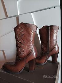 Stivali in Pelle Vera “Caffè Noir “ 38