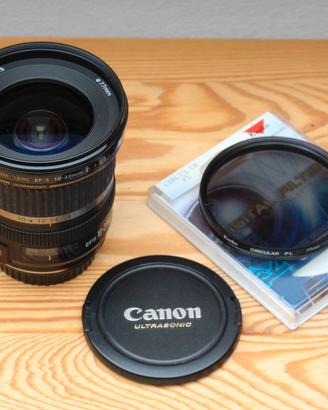 CANON EF-S 10-22mm Ultrasonic + Polarizzatore 77mm