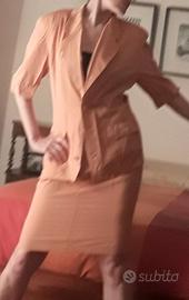 Tailleur salmone e blusa River cafè vintage