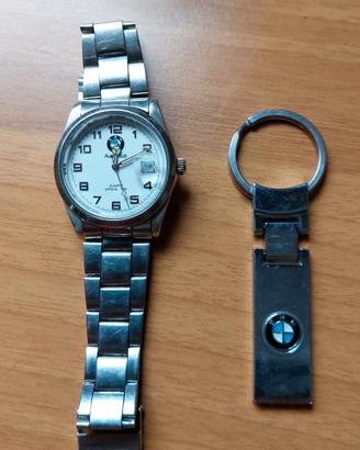 Orologio e portachiavi BMW