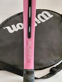 racchetta tennis Wilson bambina burn punk 21