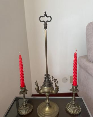 Coppia candelabri e spegni/aggiusta candele