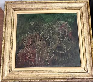 Olio Su tela Aguzzoli