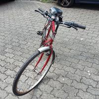 BICI grande ROSSA con MARCE regolabili!