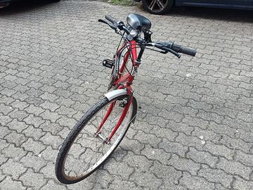BICI grande ROSSA con MARCE regolabili!