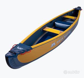  canoa acquamarina 2/3 posti  gonfiabile con remi 