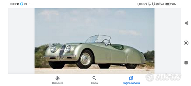 Jaguar xk 120 OTS anno 8/1950