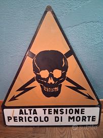 Cartello pericolo di morte 