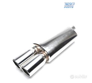 SCARICO UNIVERSALE IN ACCIAIO INOX A DOPPIA USCITA