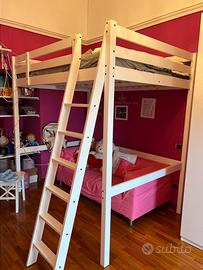 Letto matrimoniale soppalco