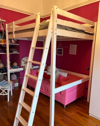 Letto matrimoniale soppalco