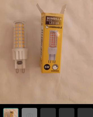 Nr 5 Lampadine LED G9 tubolare 220-240V