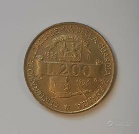200 lire centenario accademia guardia finanza 1996