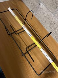 Portavasi da Ringhiera in Metallo Nero – L 50cm