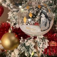 Palline/portacandelle di natale personalizzate